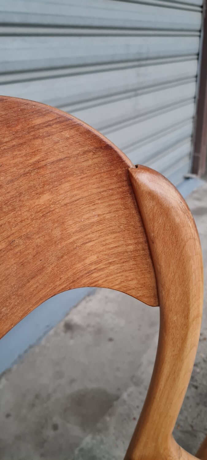 Pair of Baumann sled chairs