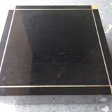 End design table black lacquer and talossel