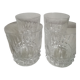 Cut crystal whisky glasses