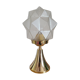 Lampe en laiton avec globe à facettes