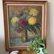 Still life bouquet of dahlias 1960