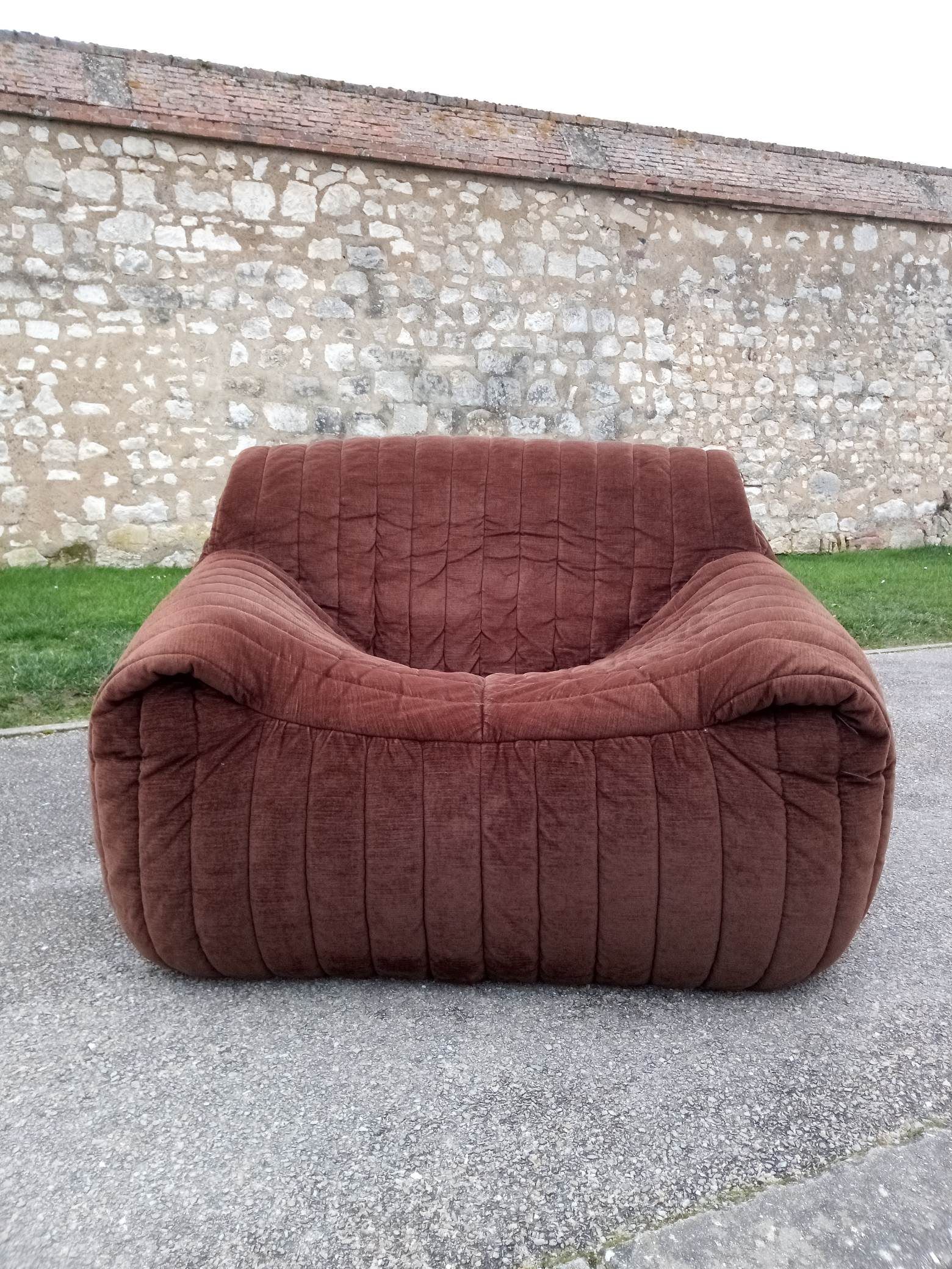 Chauffeuse 'sandra' par Anne Hieronimus pour Cinna, 1977