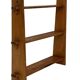 Vintage wooden wall shelve rack bookshelf in pinewood minimalist design