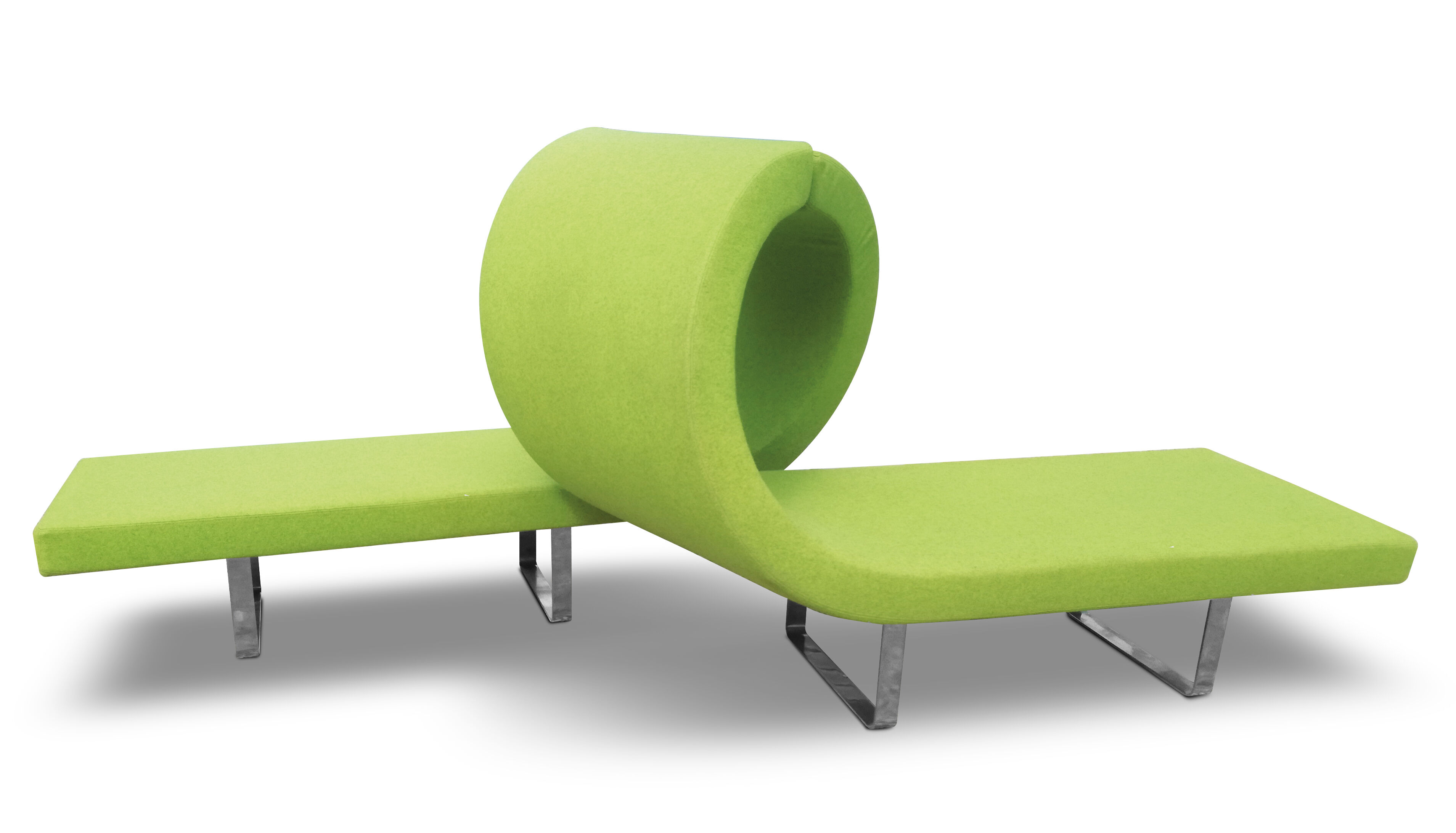 Bartoli sofa bench design highway 4 modules green Anis