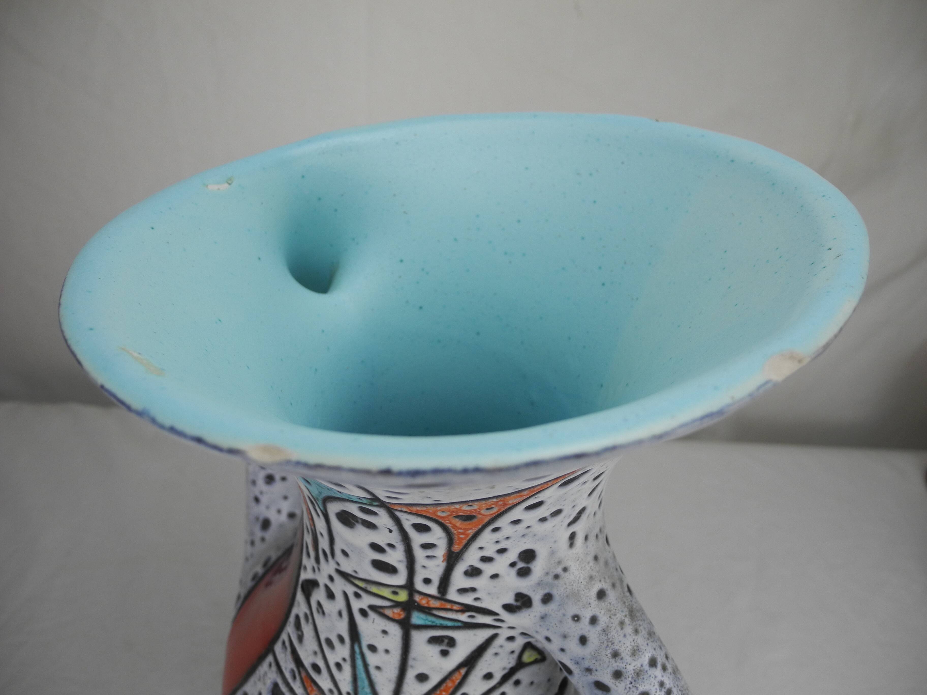 old Vallauris vase Pierre Fromentin vintage decor French vase 50s 60s