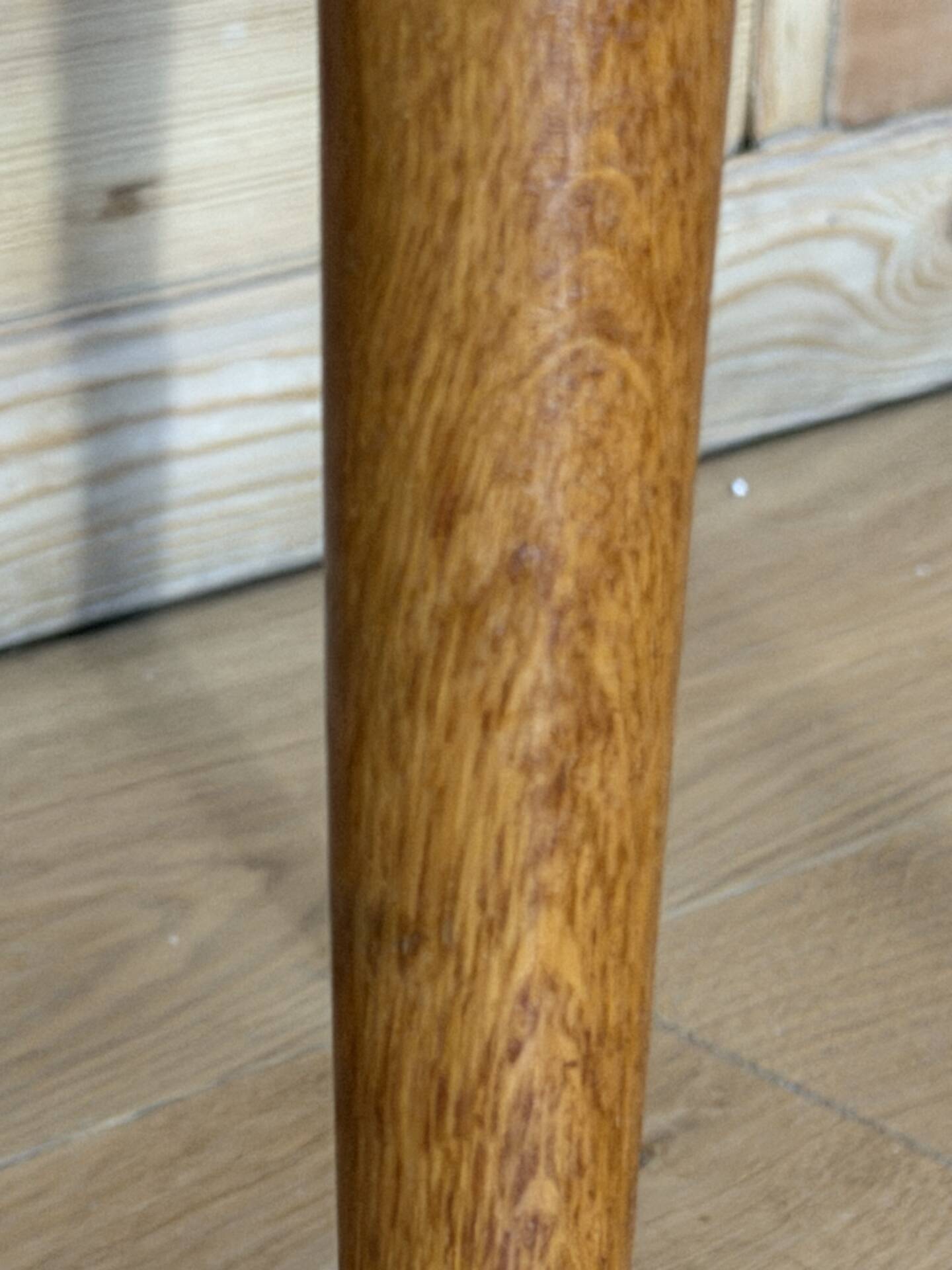 Vintage bedside table, solid oak, 1950s.