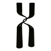 Ensemble de deux chandeliers design noirs (couleur originale) par Mikaela Dörfel, Danemark