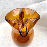Vintage amber pitcher