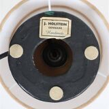 Rare Jørgen Holstein ceramic table lamp / mid-century Danish modern design / lamp / turquoise / 1960s / 1970s