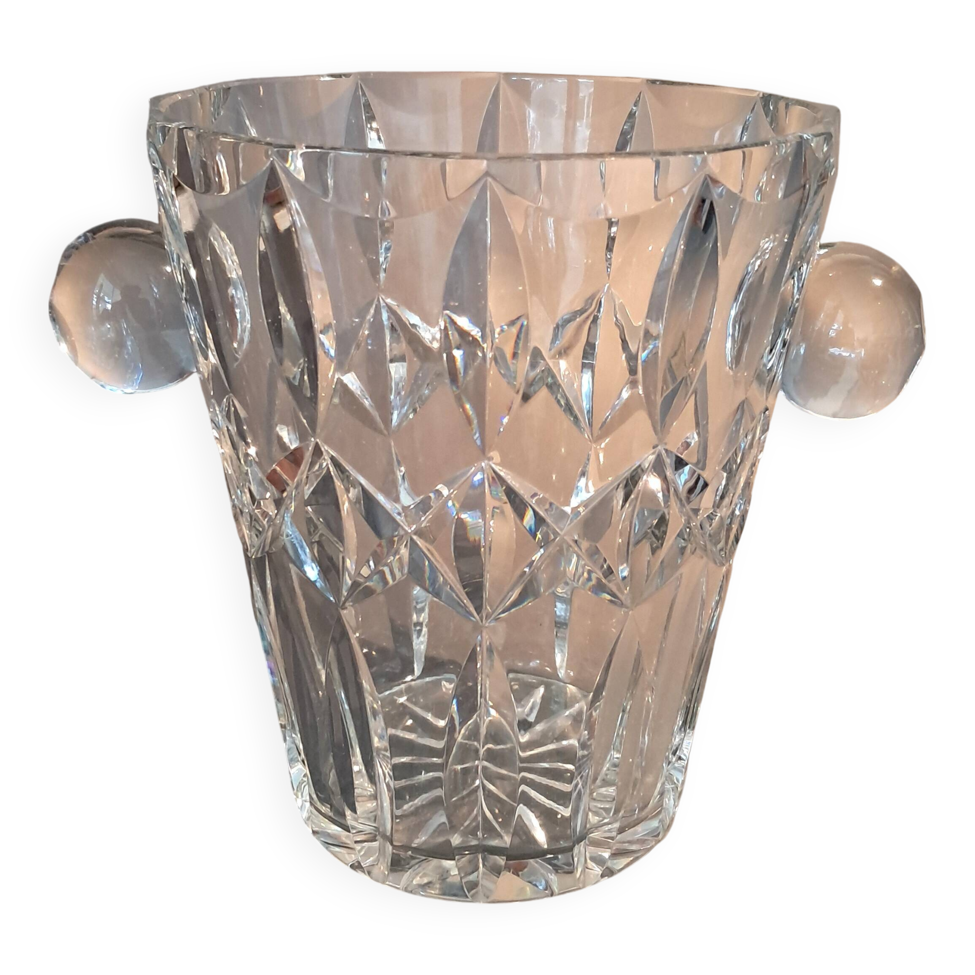 Cut crystal champagne bucket 1920.
