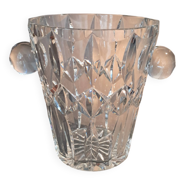 Seau à champagne en cristal taillé, 1920