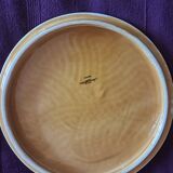 retro vintage Sarguemines table coaster with wave patterns