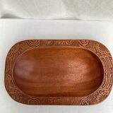 Tray in solid exotic wood