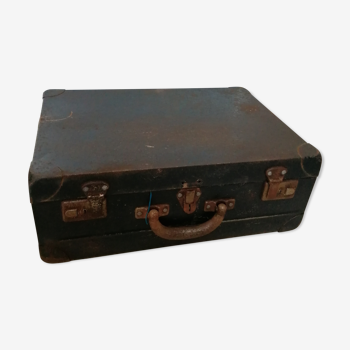 Old metal suitcase