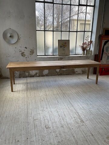 XL farmhouse table in beech and pine 3m