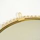 Beautiful, heavy Mid-Century Modern brass wall mirror by Lenz, 1964