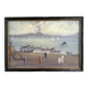 Oil painting "Fishermen of Sicily" 1960, Napoleon III frame