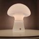 Lampe de table champignon en verre vintage, design danois Odreco, années 80
