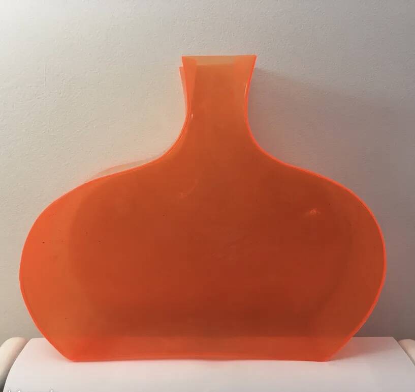 Vase orange vintage