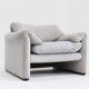 Fauteuil Maralunga vintage de Cassina par Vico Magistretti