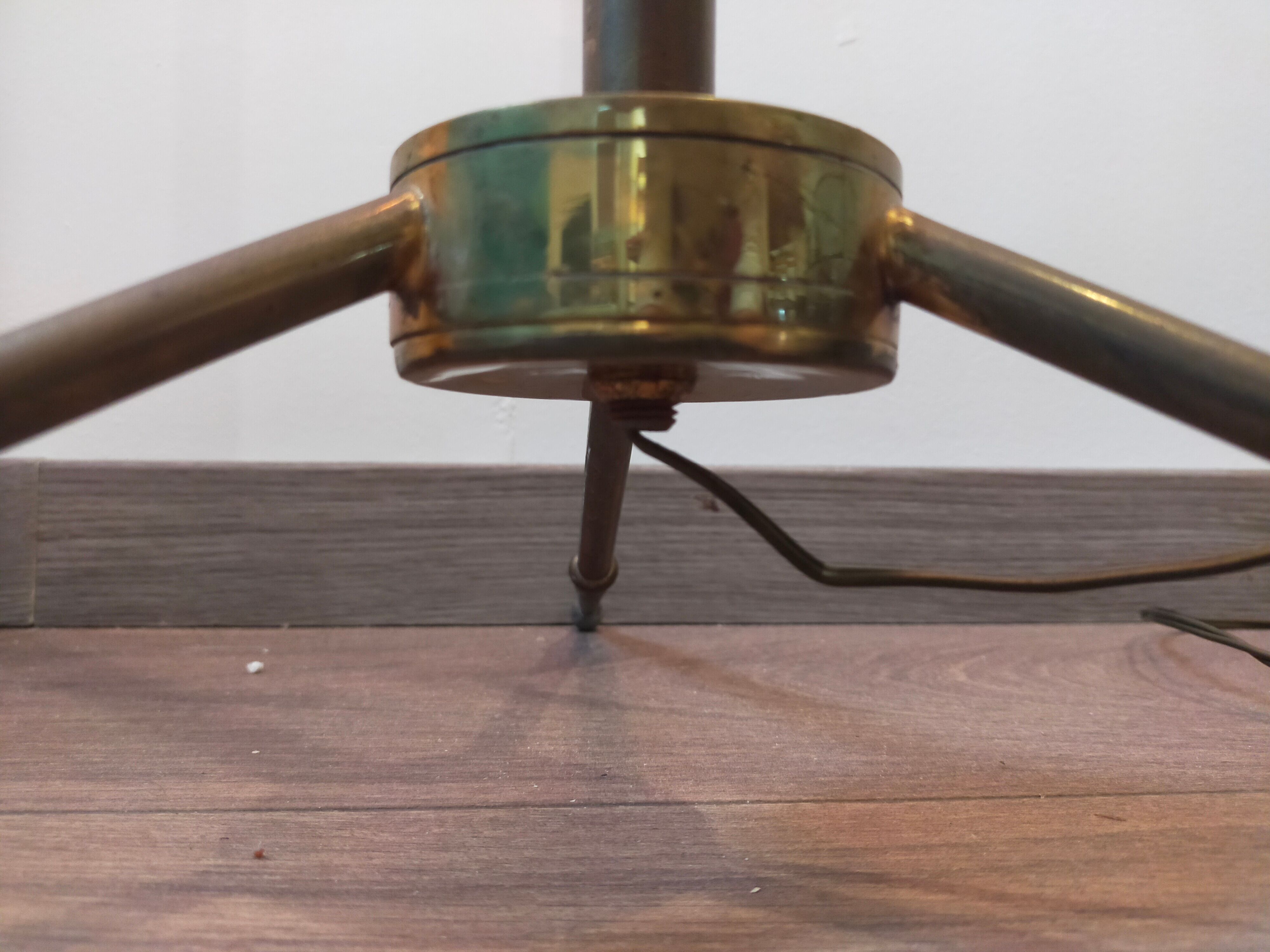 Lampadaire vintage en laiton