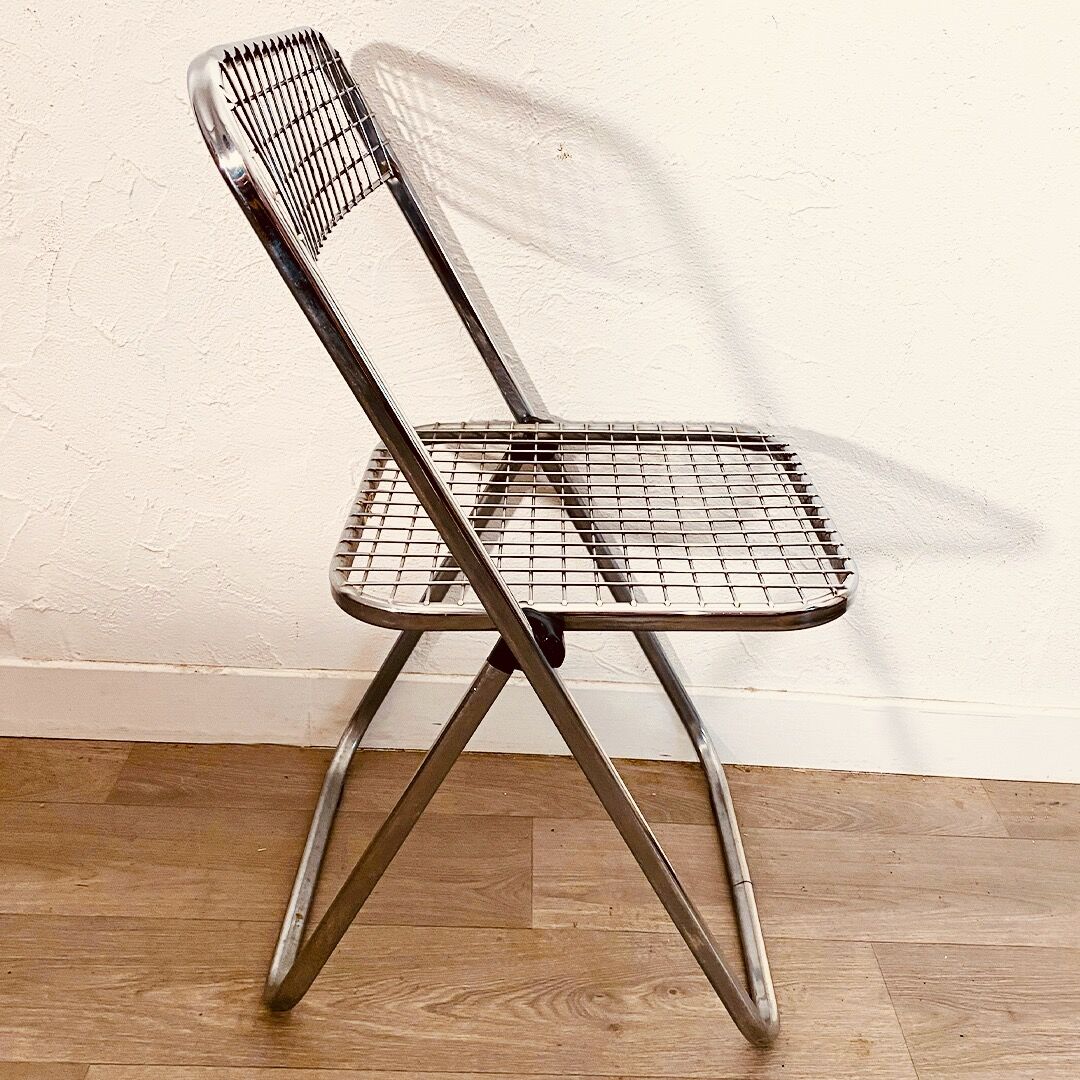 4 chaise pliantes chromées de Talin Cornedo