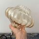 Vintage suspension lamp in gold glass