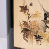 English Metal Waste Basked Bird lithograph 1960s