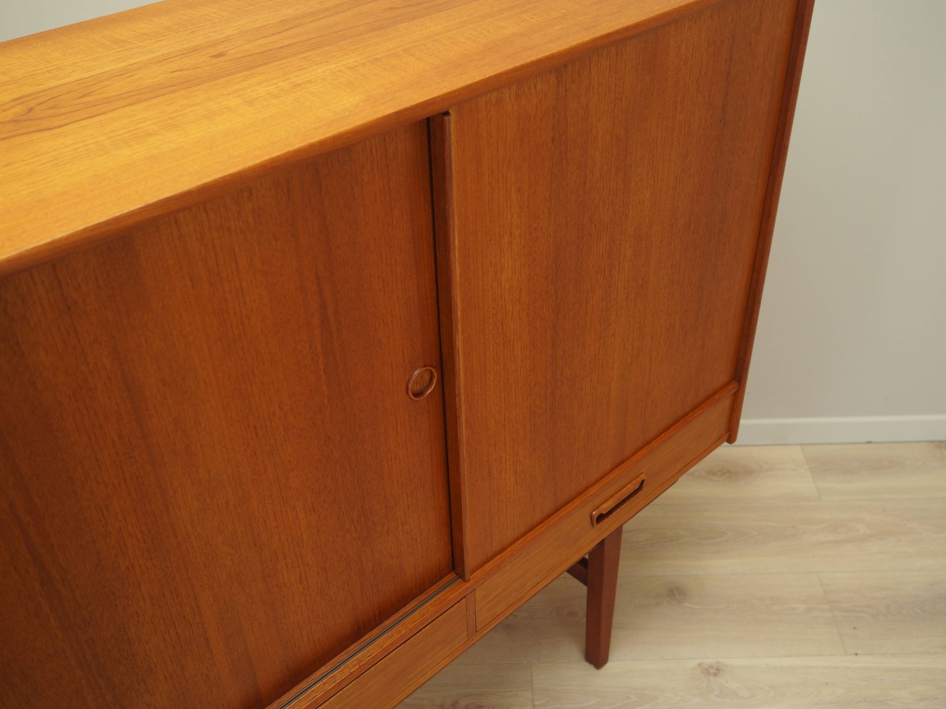 Teak highboard, Danish design, 1960s, production: Denmark