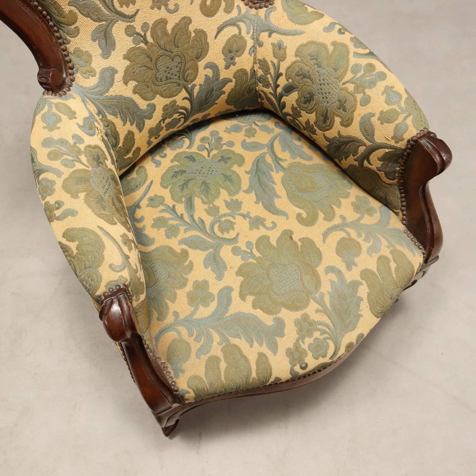 Paire de fauteuils Luigi Filippo en noyer