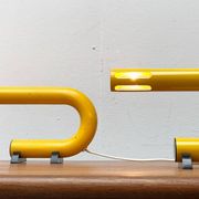 Lampes de table modèle C 452 de l'ère spatiale postmoderne italienne du milieu du siècle, 1960, lot de 2