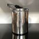 Vintage stainless steel ice bucket with lid and tongs - Made in Japan