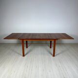 60s vintage Swedish teak extendable dining table by Nils Jonsson for Hugo Troeds