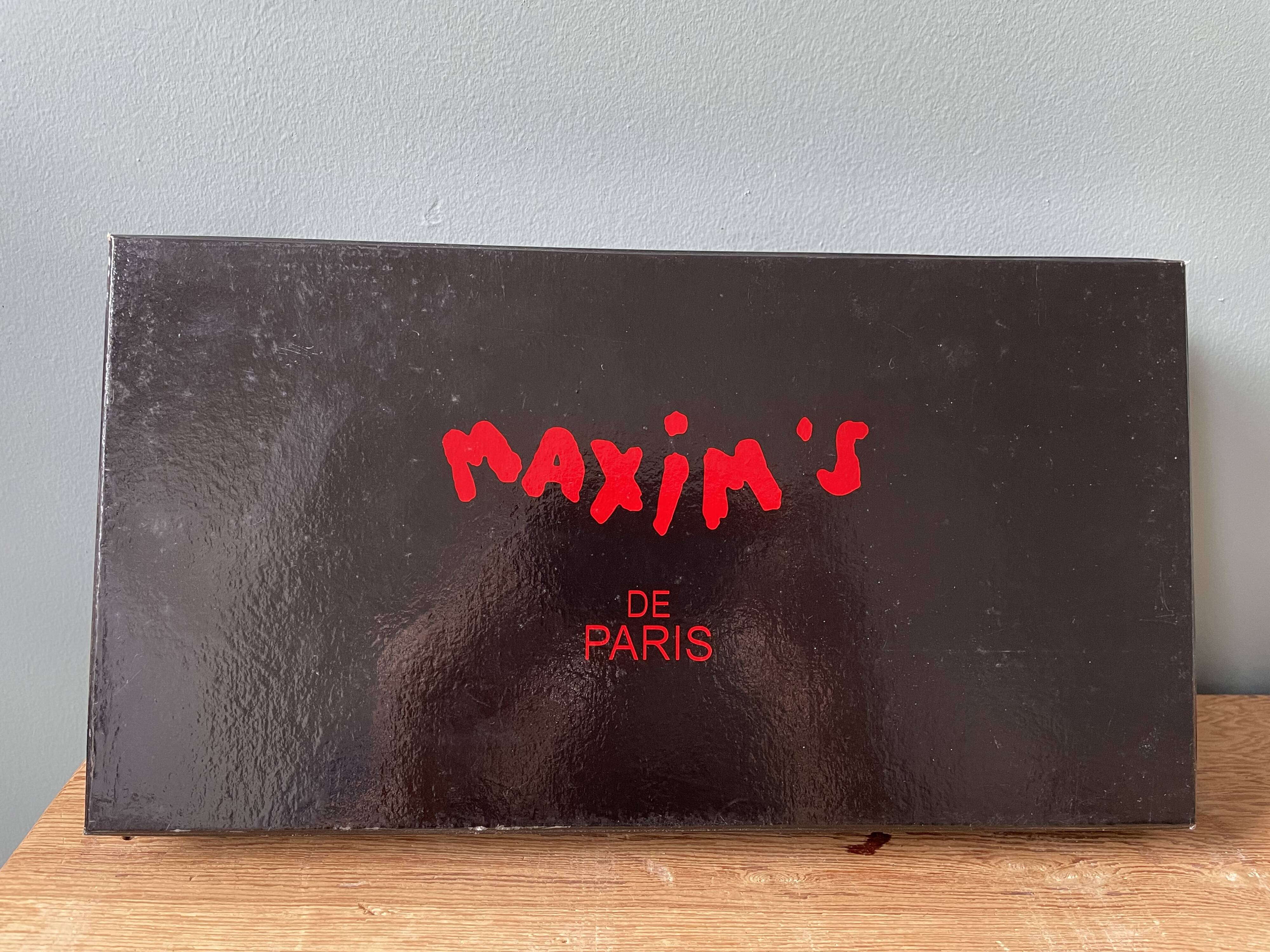 Vintage dish Maxim's Paris in its original box