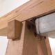Oak workbench 2 meters long, 1950s
