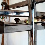 Space age 1970 coat rack in chromed metal and Bakelite