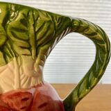 Pitcher barbotine-vegetable theme