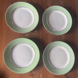 Assiettes à dessert en faïence l’Amandinoise