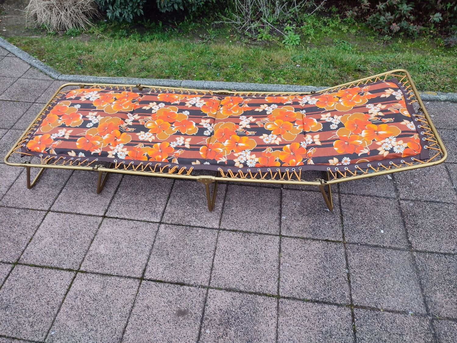 Transat chaise lit vintage Lafuma