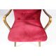 Velvet armchair with footstool, Denmark 1950s