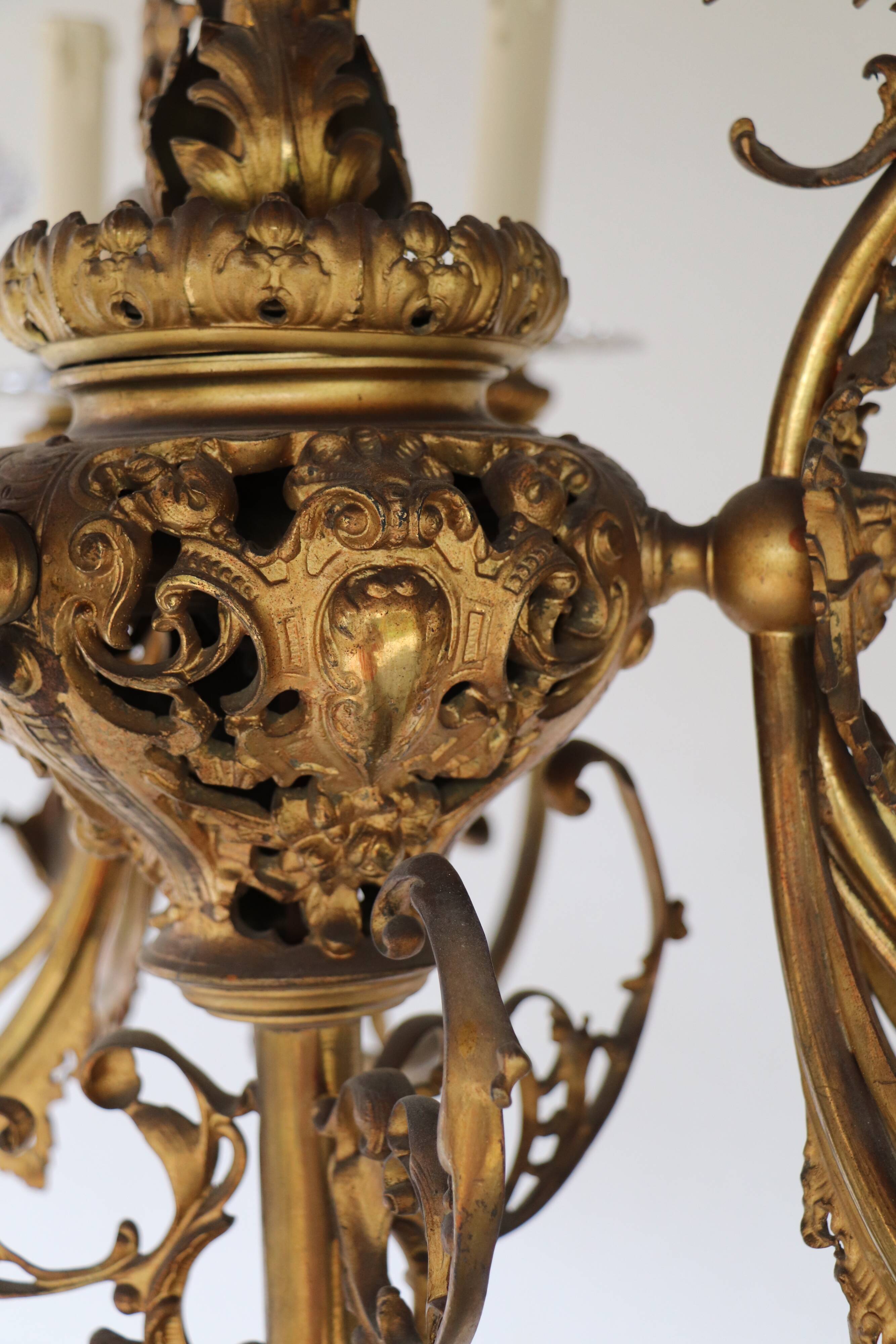 Golden bronze lustre XlX angelots