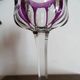 BACCARAT "Malmaison" Glass wine rhinestone double violet antique - 19 cm