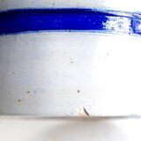 Old large glazed stoneware pot - Mustard L'Impériale.