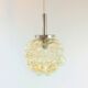 Mid Century Modern Amber Bubble Glass Pendant or Ceiling Light by Helena Tynell for Limburg, Germany