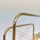 1980s gold-coloured metal magazines/newspaper stand