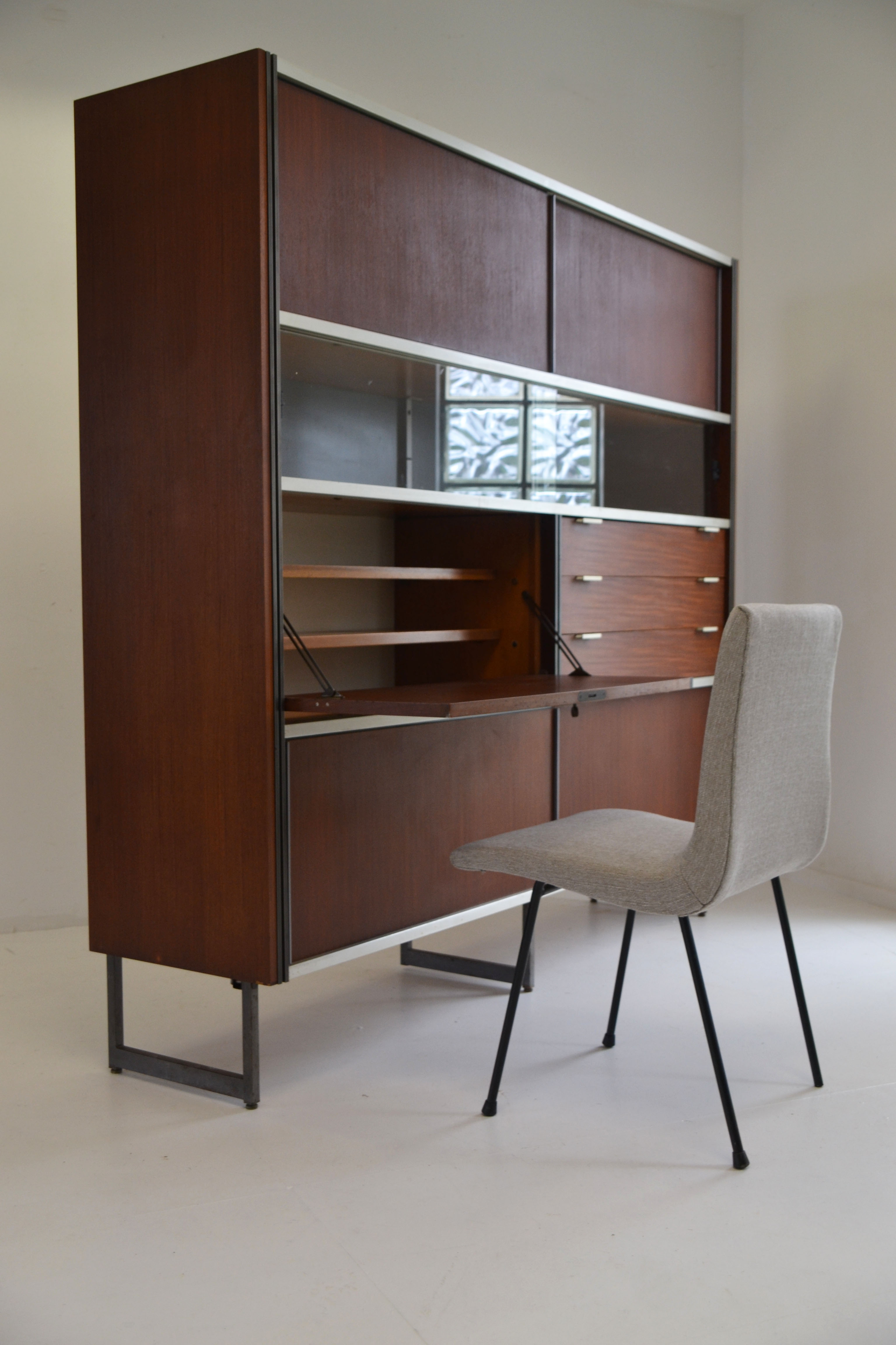 EFA bookcase with writing desk by George Frydman