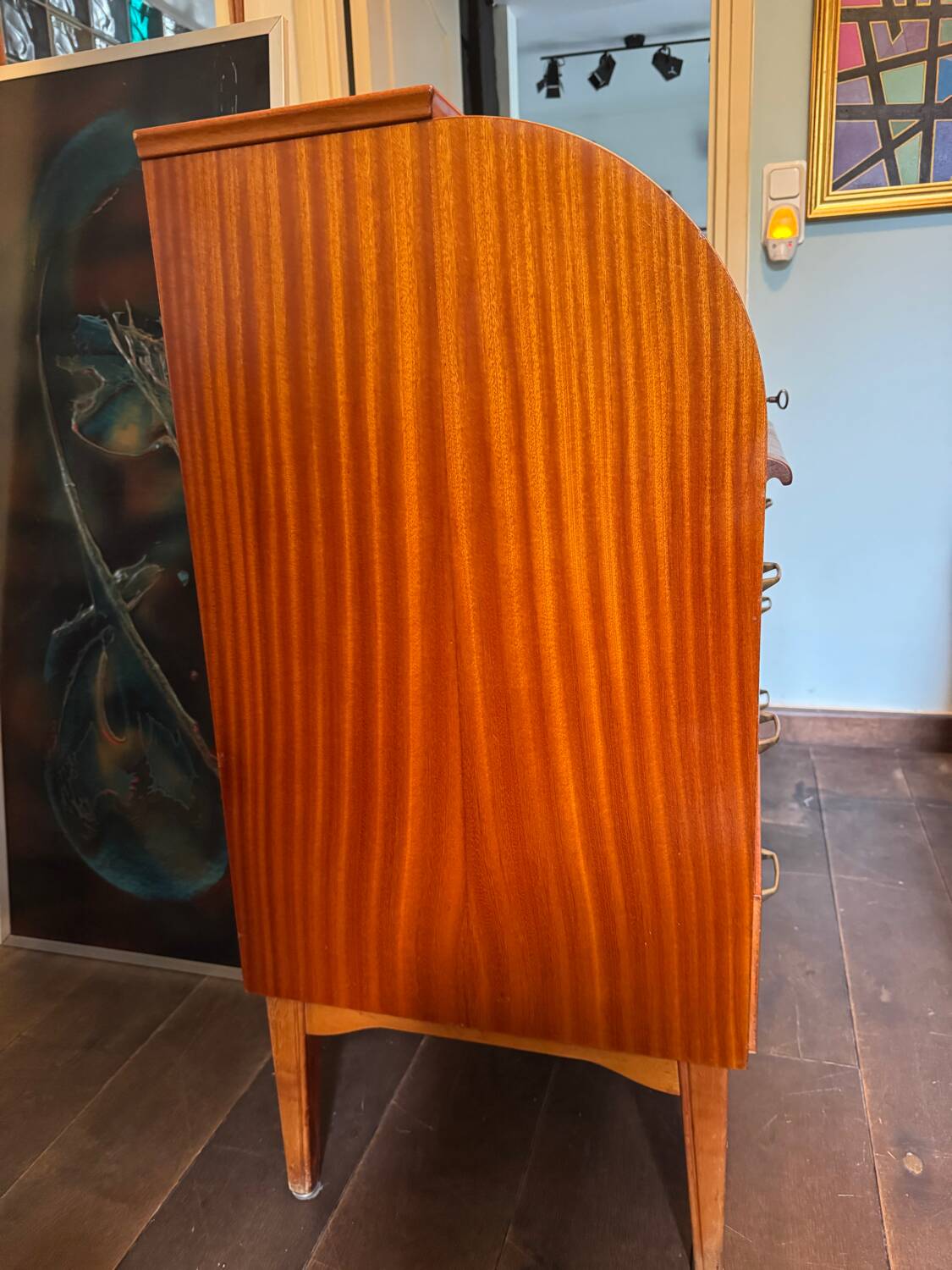 Bureau à cylindre en teck par Egan Ostergaard