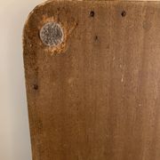 Plateau de service ancien en bois et laiton 61 x 38 cm