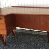 Peter Lovig Nielsen's Scandinavian teak boomerang desk from the 60s