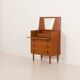 Danish mid century teak chest of drawers with hidden vanity, 1960s